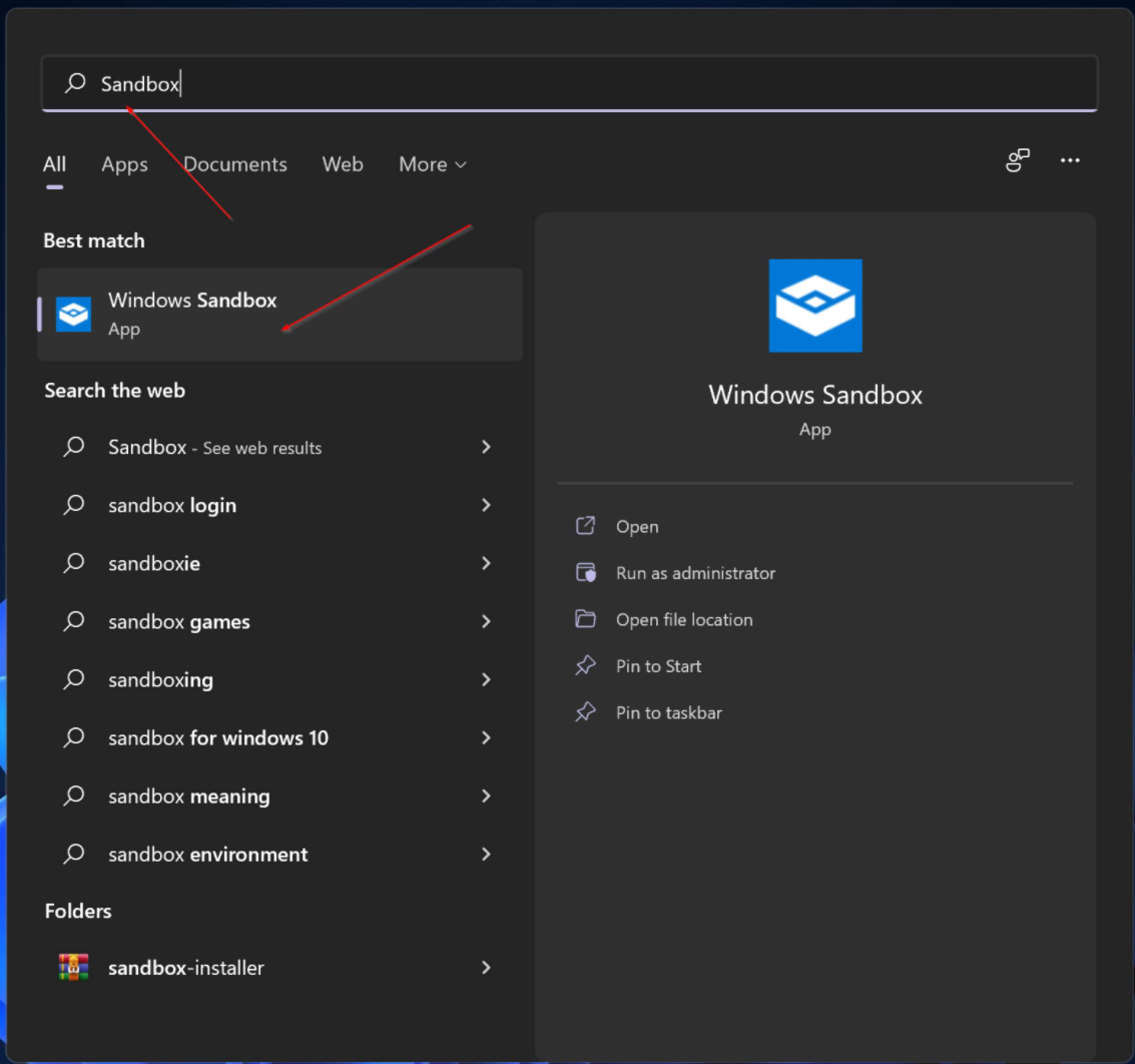 Improvements to Windows Sandbox